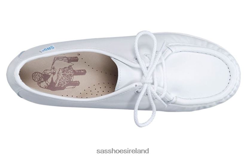 Women SAS Siesta Lace Up Loafer Versatile X88N24268 White