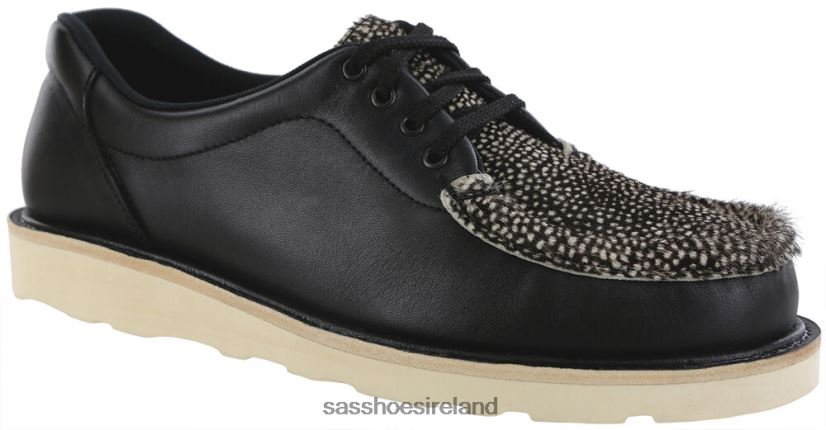 Women SAS Take Control Lace Up Loafer Versatile X88N24433 Black Chital