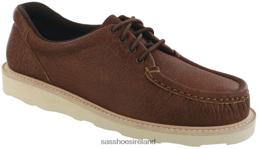 Women SAS Take Control Lace Up Loafer Versatile X88N24442 Brown Bison