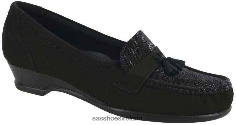 Women SAS Taylor Slip On Wedge Versatile X88N24254 Onyx