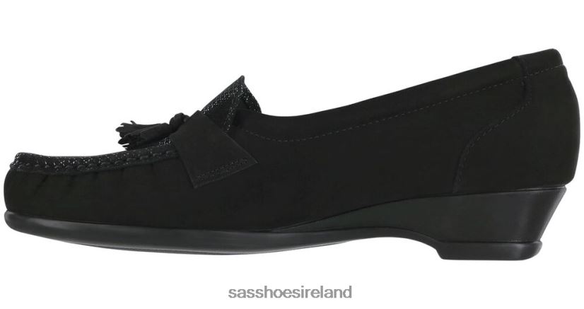 Women SAS Taylor Slip On Wedge Versatile X88N24254 Onyx