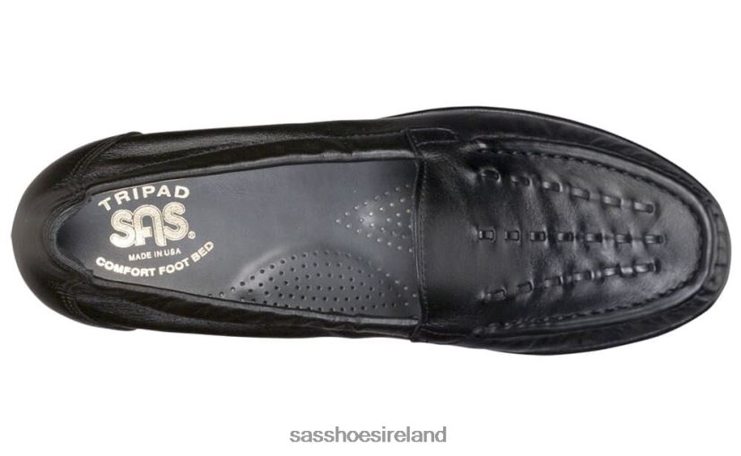 Women SAS Weave Slip On Loafer Versatile X88N24239 Black