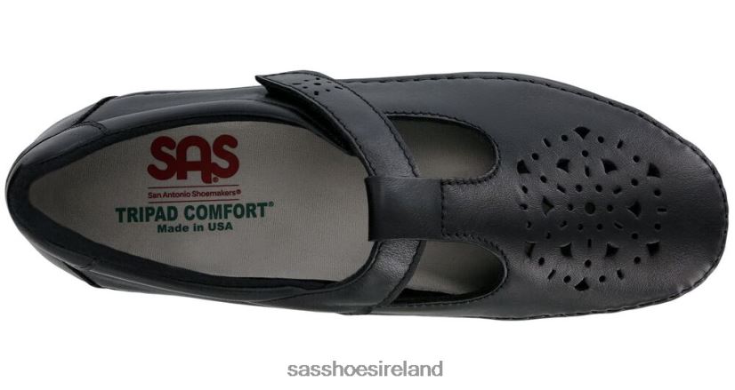 Women SAS Willow Slip On Loafer Versatile X88N24233 Black Smooth