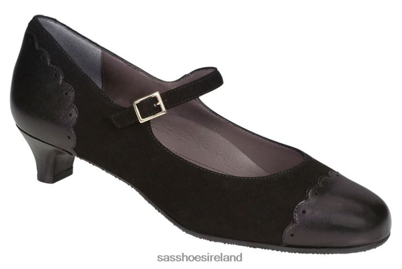 Women SAS Cate Mary Jane Heel Inspired X88N24333 Black