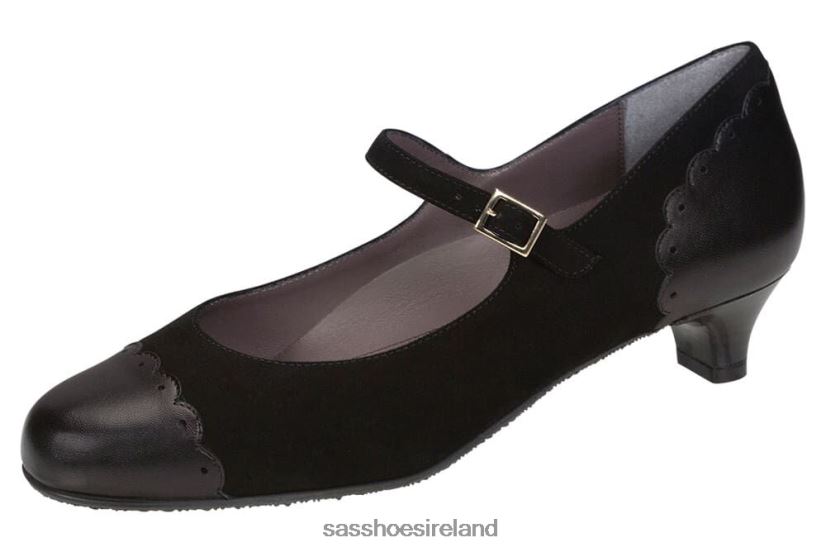 Women SAS Cate Mary Jane Heel Inspired X88N24333 Black