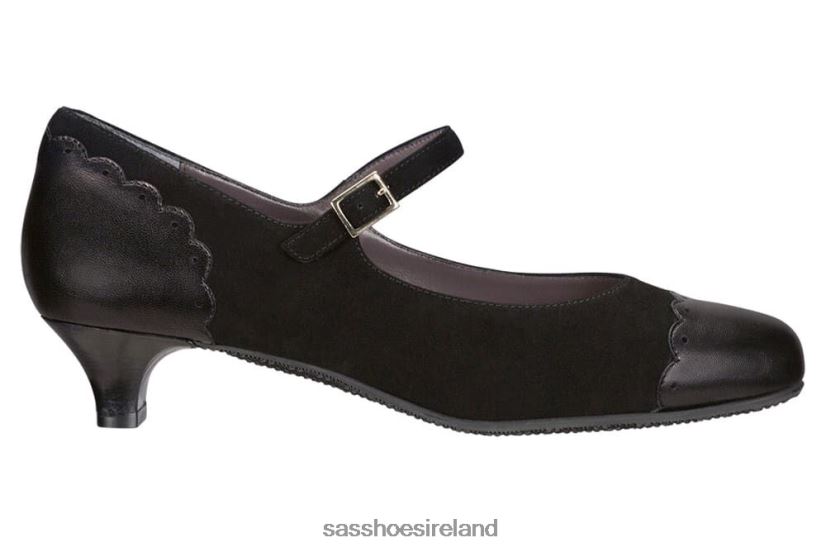 Women SAS Cate Mary Jane Heel Inspired X88N24333 Black