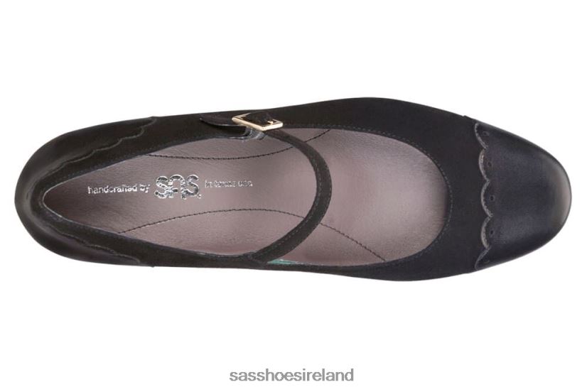 Women SAS Cate Mary Jane Heel Inspired X88N24333 Black