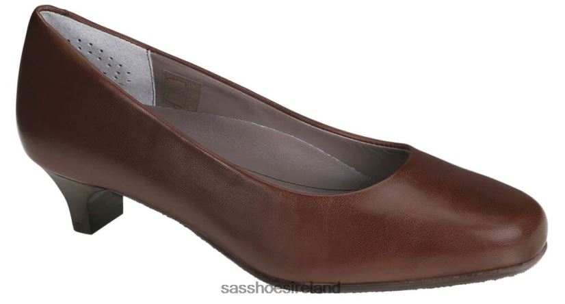 Women SAS Elaine Kitten Heel Inspired X88N24368 Brown