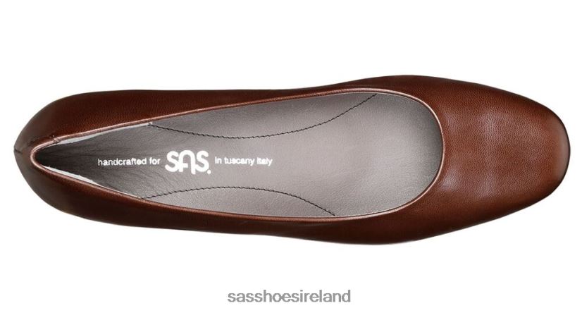 Women SAS Elaine Kitten Heel Inspired X88N24368 Brown