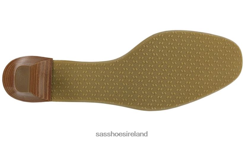 Women SAS Elaine Kitten Heel Inspired X88N24371 Taupe Stripe