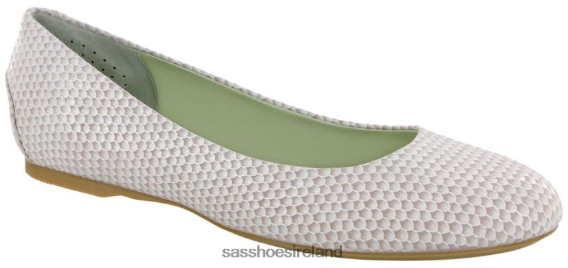 Women SAS Lacey Slip On Loafer Inspired X88N24384 Beige Scallop