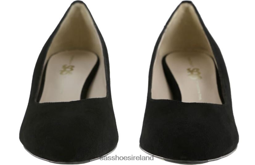 Women SAS Moxie Kitten Heel Inspired X88N24342 Black Suede