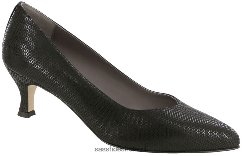 Women SAS Moxie Kitten Heel Inspired X88N24362 Onyx