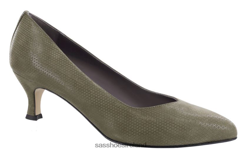 Women SAS Moxie Kitten Heel Inspired X88N24363 Green Tundra