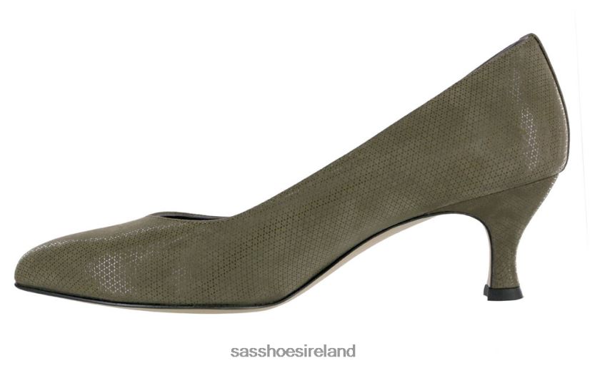 Women SAS Moxie Kitten Heel Inspired X88N24363 Green Tundra