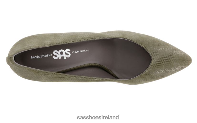 Women SAS Moxie Kitten Heel Inspired X88N24363 Green Tundra