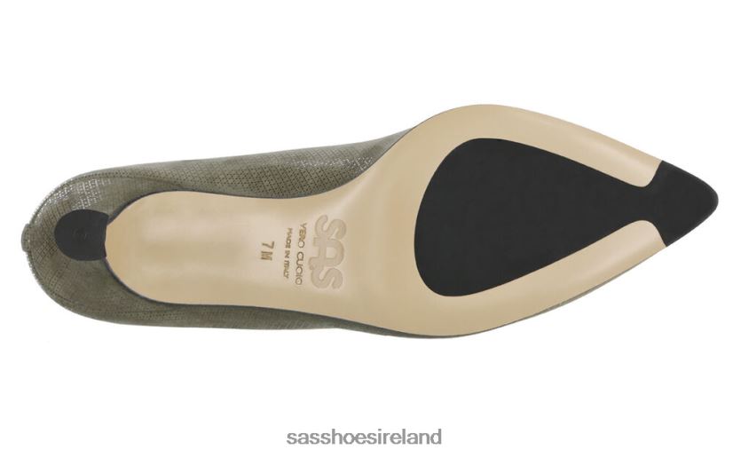 Women SAS Moxie Kitten Heel Inspired X88N24363 Green Tundra