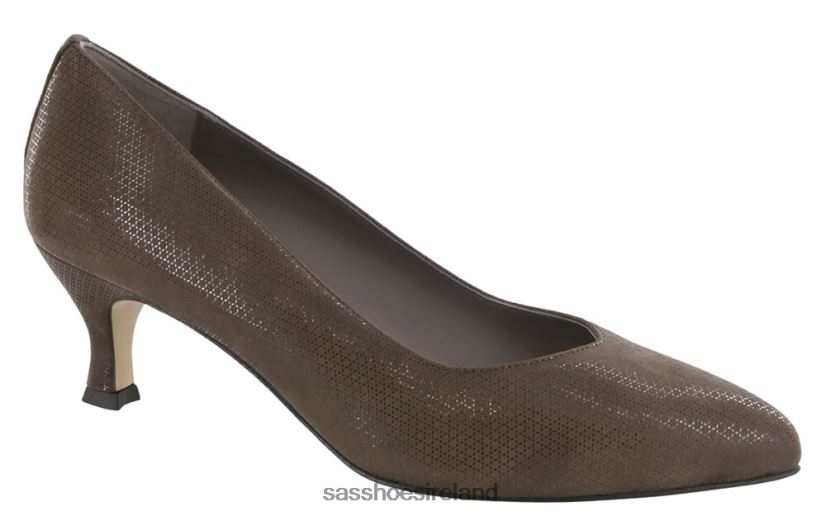 Women SAS Moxie Kitten Heel Inspired X88N24364 Brown Turf