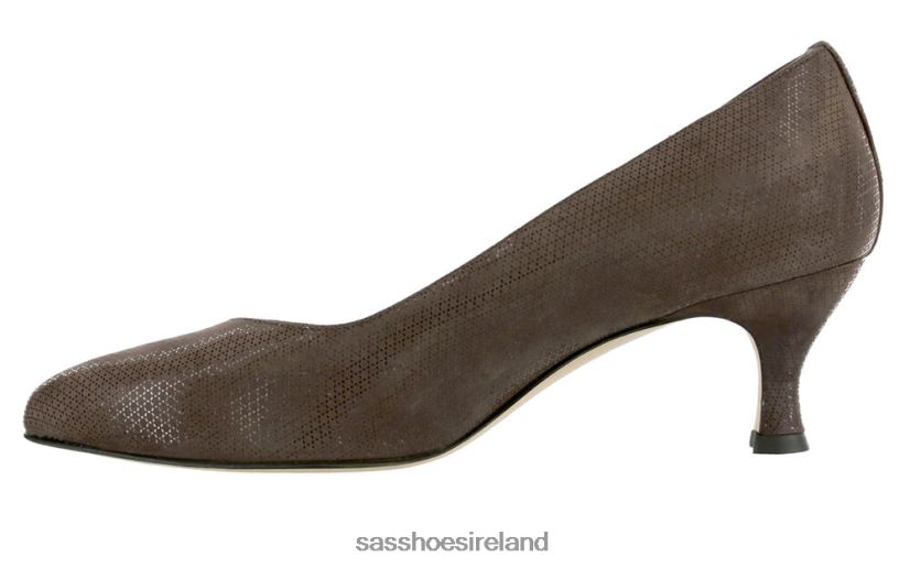 Women SAS Moxie Kitten Heel Inspired X88N24364 Brown Turf