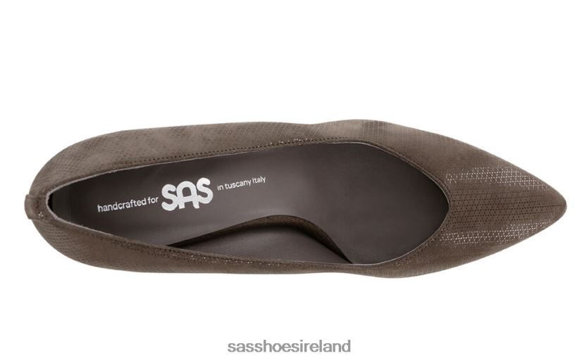 Women SAS Moxie Kitten Heel Inspired X88N24364 Brown Turf