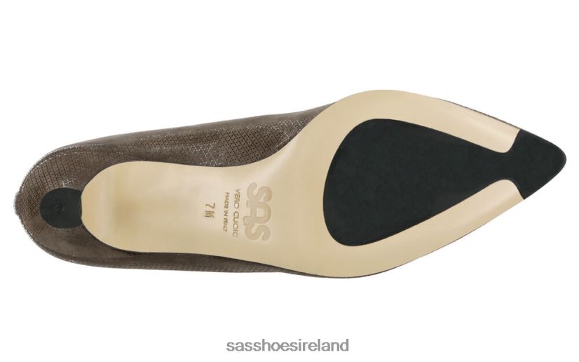 Women SAS Moxie Kitten Heel Inspired X88N24364 Brown Turf