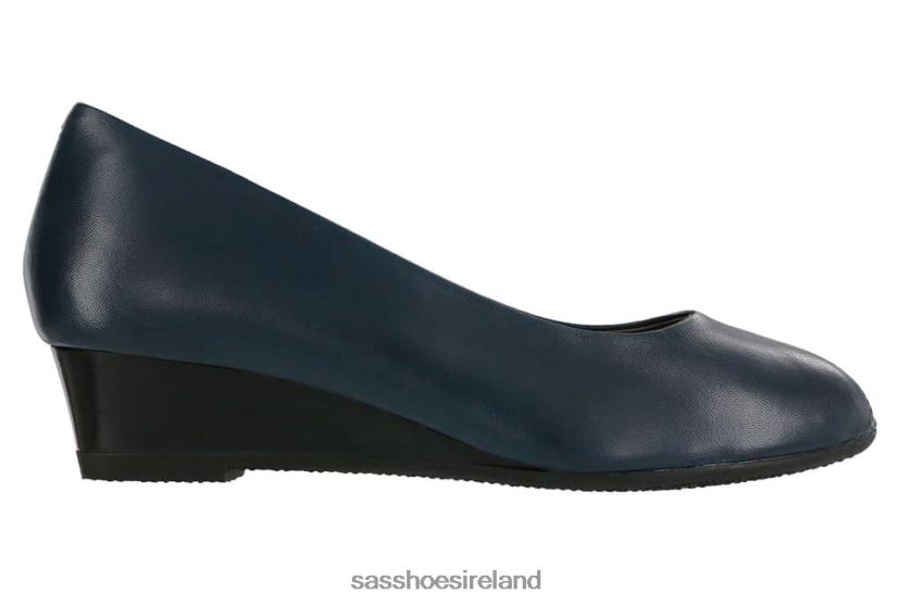 Women SAS Scarlett Peep Toe Wedge Inspired X88N24373 Navy