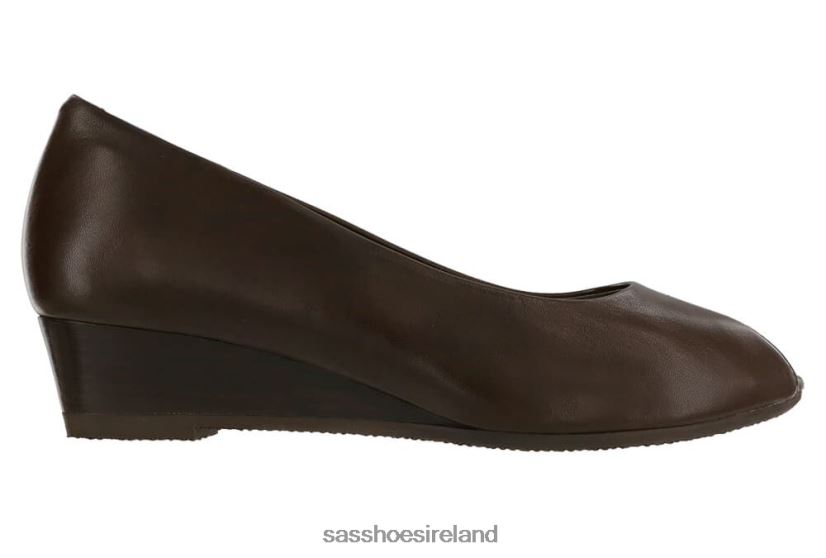 Women SAS Scarlett Peep Toe Wedge Inspired X88N24374 Brown