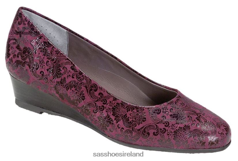 Women SAS Sofia Wedge Pump Inspired X88N24315 Wine