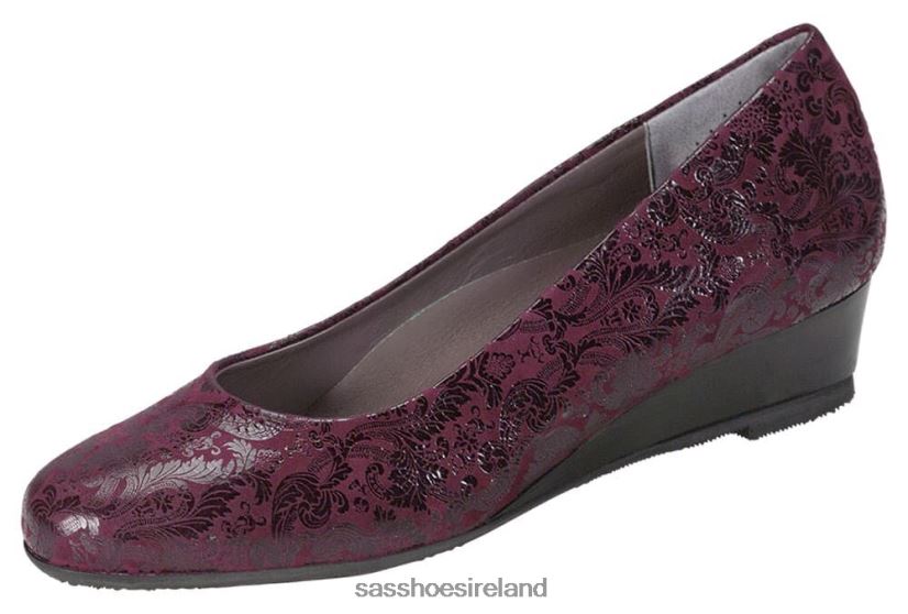 Women SAS Sofia Wedge Pump Inspired X88N24315 Wine
