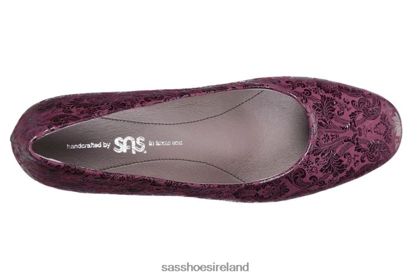 Women SAS Sofia Wedge Pump Inspired X88N24315 Wine