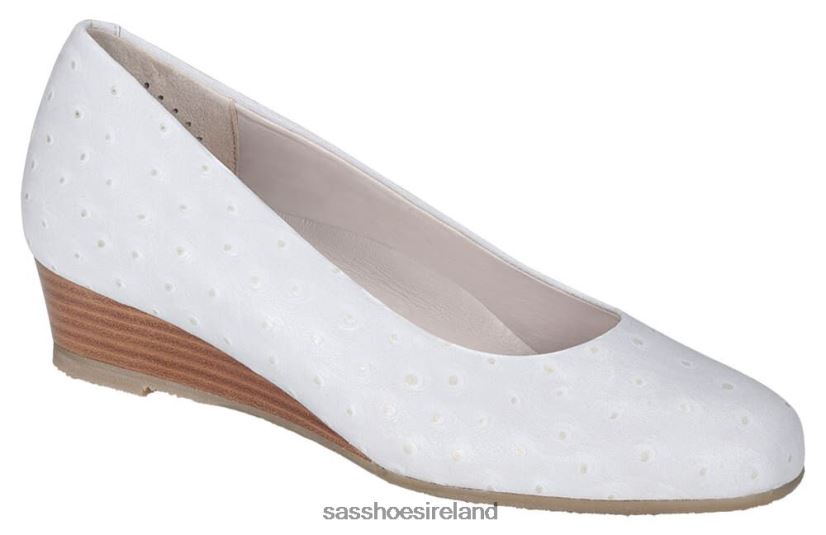 Women SAS Sofia Wedge Pump Inspired X88N24325 Blanc