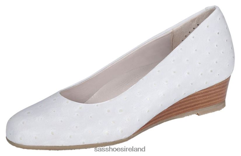 Women SAS Sofia Wedge Pump Inspired X88N24325 Blanc