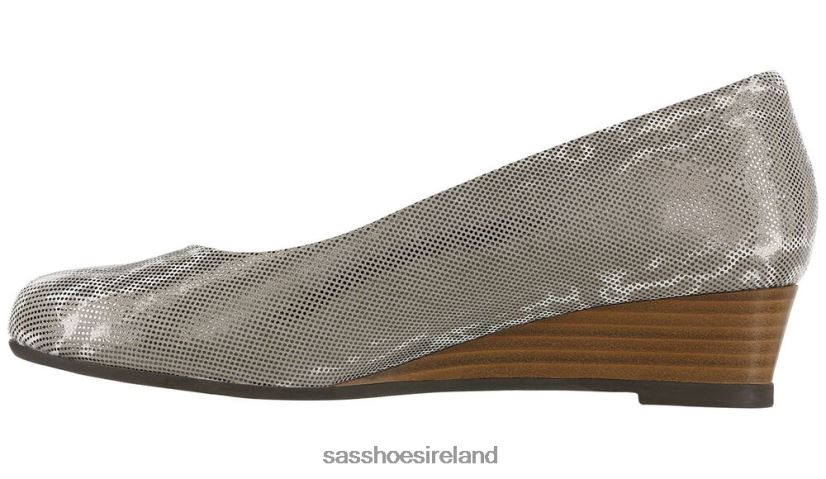 Women SAS Sofia Wedge Pump Inspired X88N24337 Gunmetal