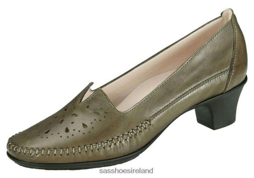 Women SAS Sonyo Slip On Heel Inspired X88N24354 Alfa Green