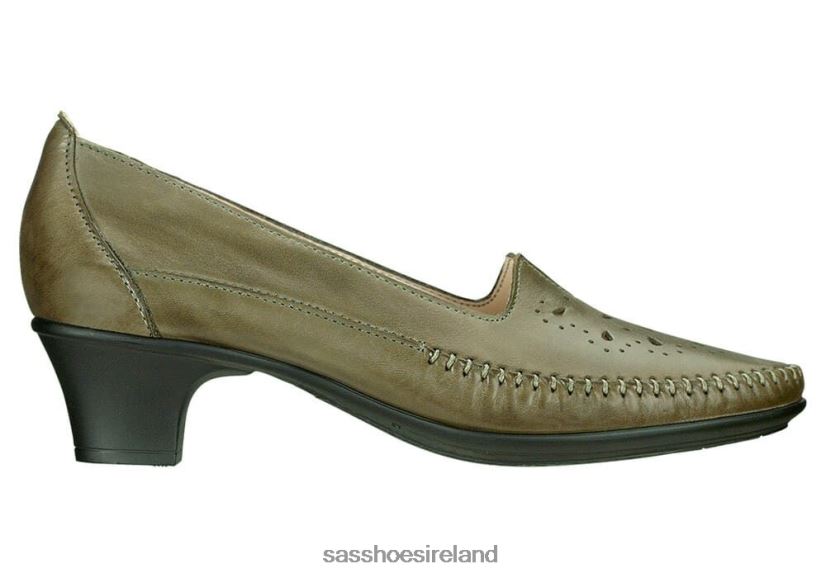 Women SAS Sonyo Slip On Heel Inspired X88N24354 Alfa Green