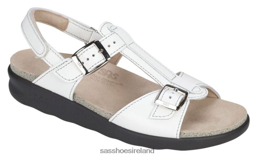 Women SAS Captiva T-Strap Sandal Versatile X88N24149 White