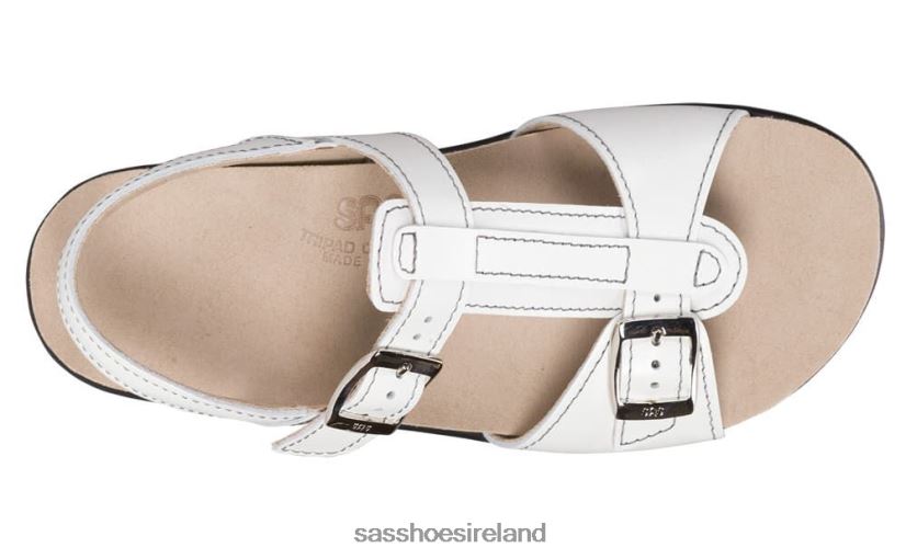 Women SAS Captiva T-Strap Sandal Versatile X88N24149 White