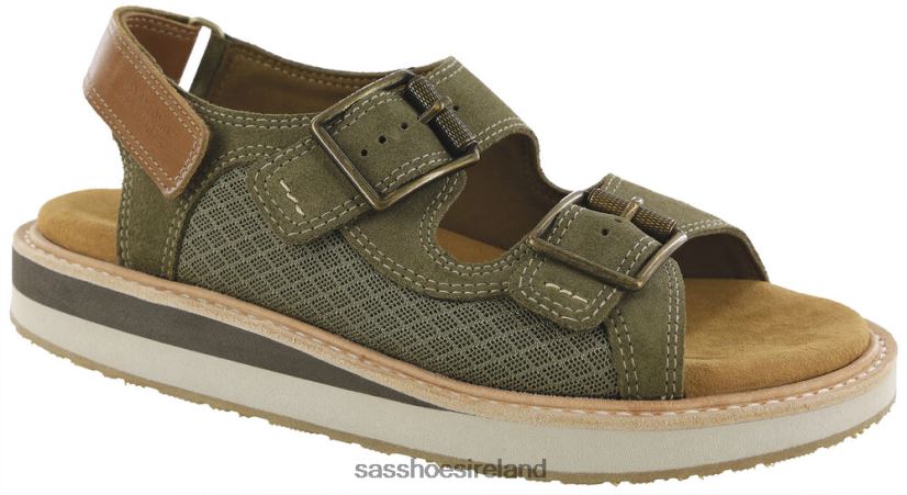 Women SAS Conga Heel Strap Sandal Versatile X88N24404 Desert Sage