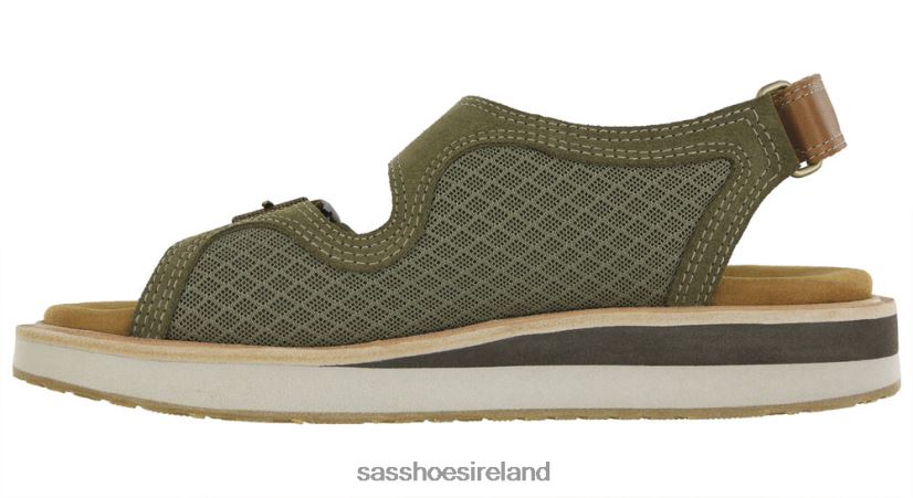 Women SAS Conga Heel Strap Sandal Versatile X88N24404 Desert Sage