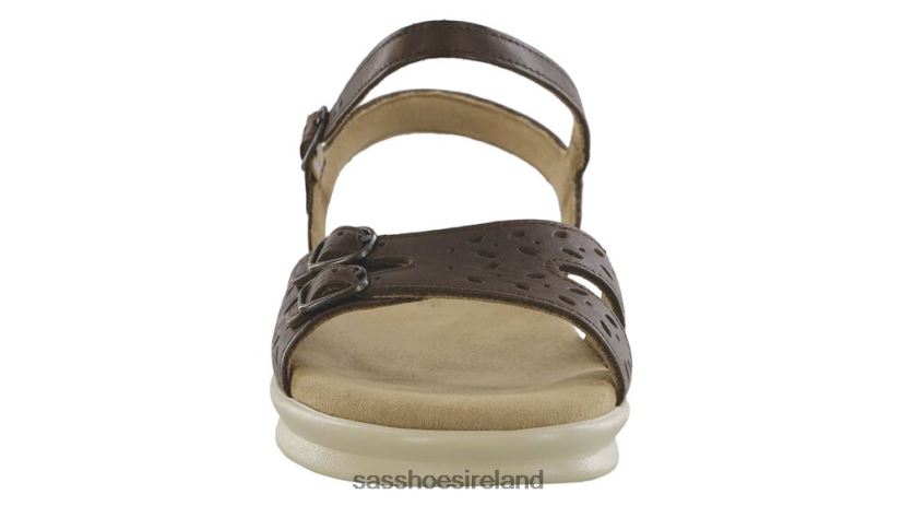 Women SAS Duo Quarter Strap Sandal Versatile X88N2479 Darkwood