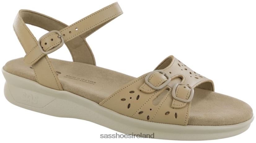 Women SAS Duo Quarter Strap Sandal Versatile X88N2482 Warm Stone