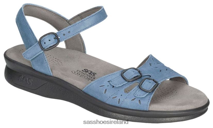 Women SAS Duo Quarter Strap Sandal Versatile X88N2483 Denim