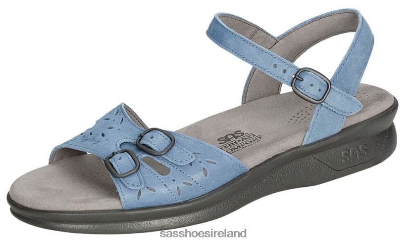 Women SAS Duo Quarter Strap Sandal Versatile X88N2483 Denim