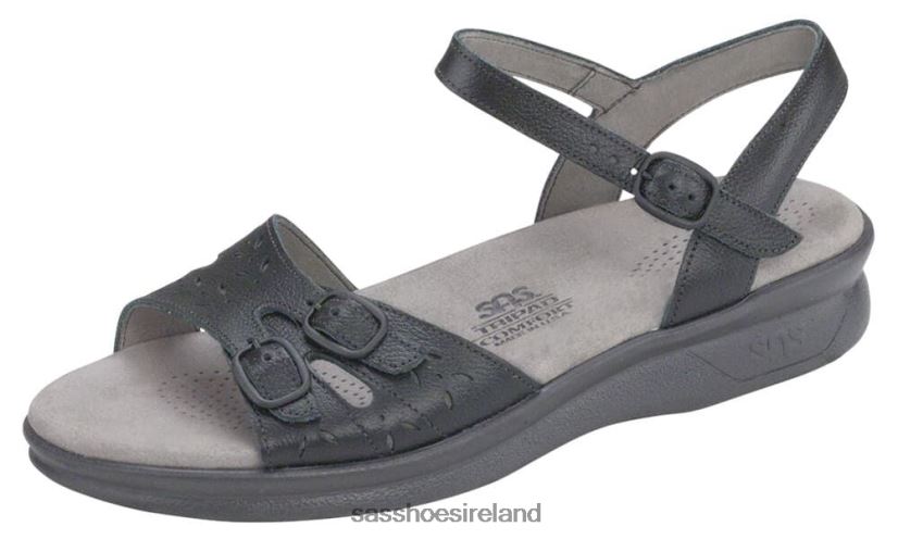 Women SAS Duo Quarter Strap Sandal Versatile X88N2484 Black