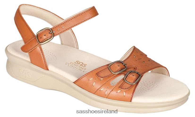 Women SAS Duo Quarter Strap Sandal Versatile X88N2486 Antique Tan