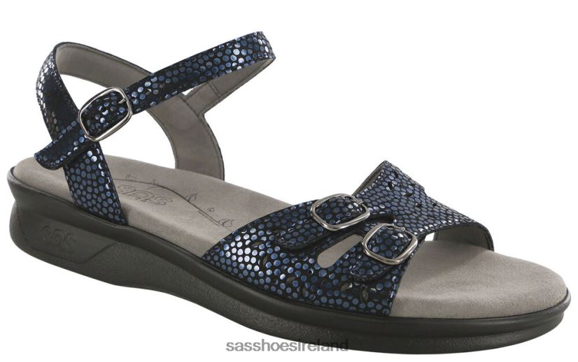 Women SAS Duo Quarter Strap Sandal Versatile X88N2487 Navy Perla