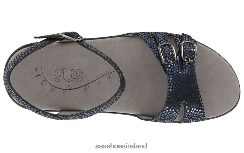 Women SAS Duo Quarter Strap Sandal Versatile X88N2487 Navy Perla