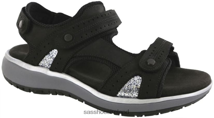 Women SAS Embark Sport Sandal Versatile X88N2457 Nero
