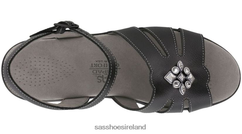 Women SAS Helena Quarter Strap Sandal Versatile X88N2490 Black