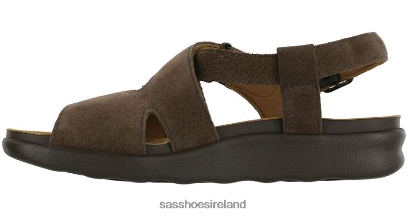 Women SAS Huggy Cross Strap Sandal Versatile X88N24162 Teddy